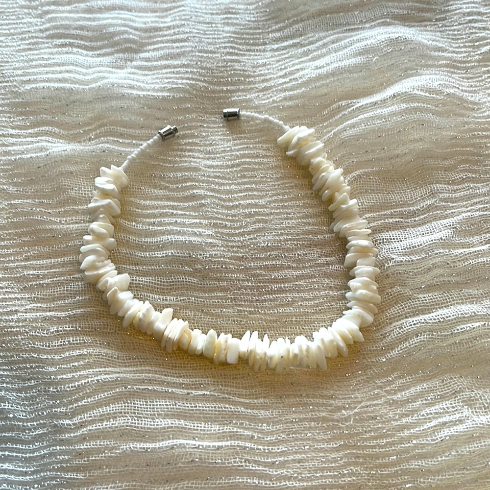 Pure White Shell Bracelet with Secured Clasp Closure! Beautiful Accessory.
